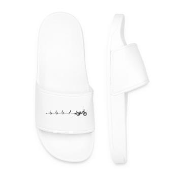Heartbeat bicycle bmx - Men’s Pool Sliders - white - Front