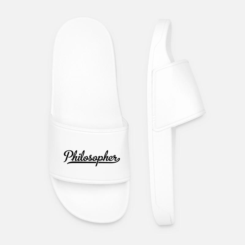 Philosopher - Men’s Pool Sliders - white