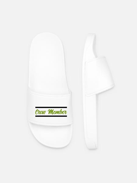 crew member - Men’s Pool Sliders - white