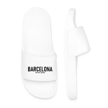 Barcelona - City of Lights - Spanien - Katalanien - Männer Badelatschen - Weiß - Vorne