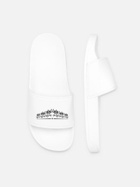 Monkey Party Team - Men’s Pool Sliders - white