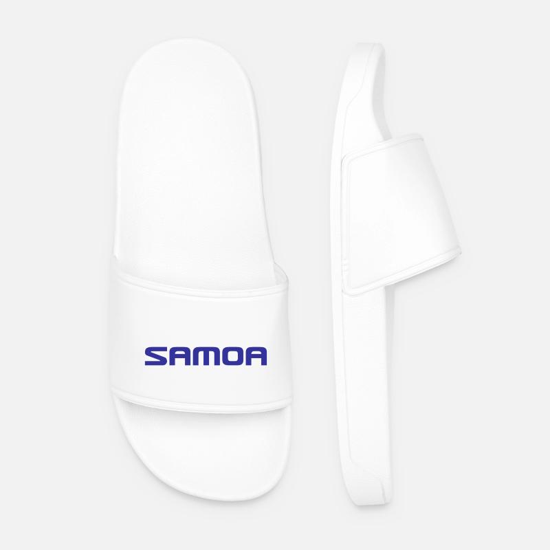 Samoa Logo - Polynesien - Südsee - Männer Badelatschen - Weiß