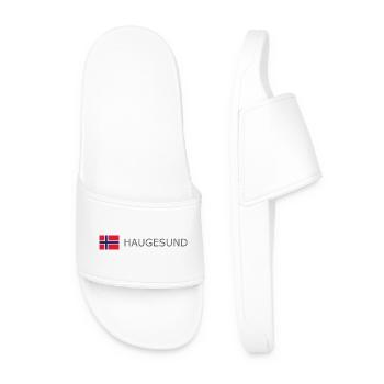 Norway Flag - Haugesund - Norge - Norwegen - Men’s Pool Sliders - white - Front