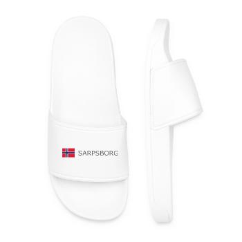 Norway Flag - Sarpsborg - Norge - Norwegen - Men’s Pool Sliders - white - Front