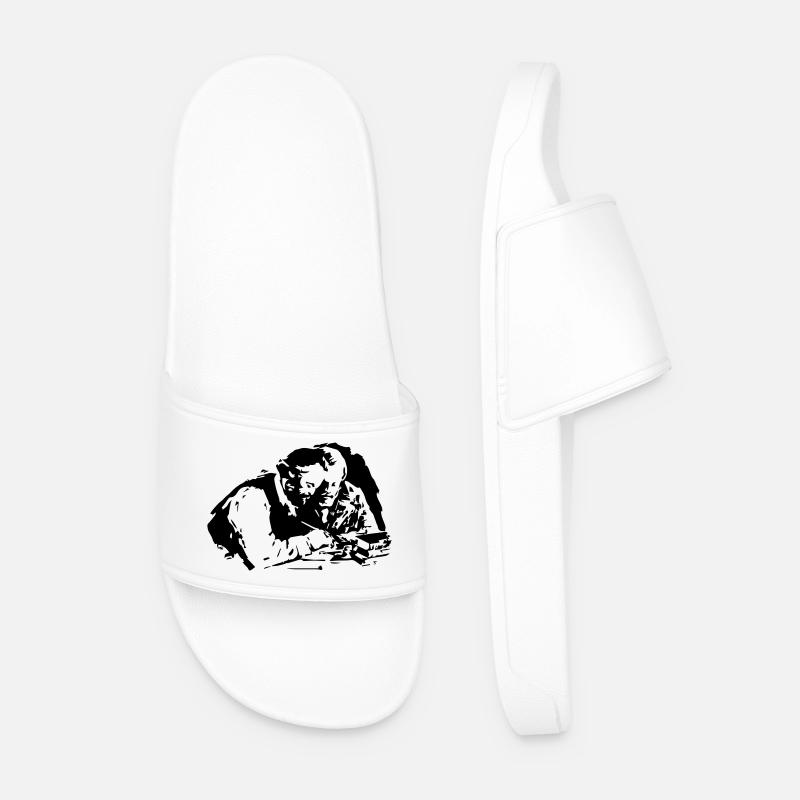 Marx Engels - Männer Badelatschen - Weiß