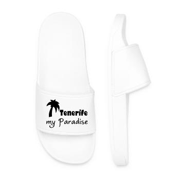 Tenerife Paradise - Men’s Pool Sliders - white - Front