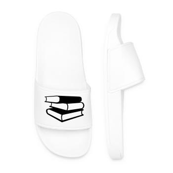 Livres - Claquettes Homme - blanc - Devant