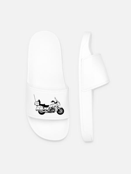 Motorrad , Goldwing , Chopper Kult (25) - Männer Badelatschen - Weiß