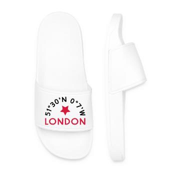 London - Männer Badelatschen - Weiß - Vorne