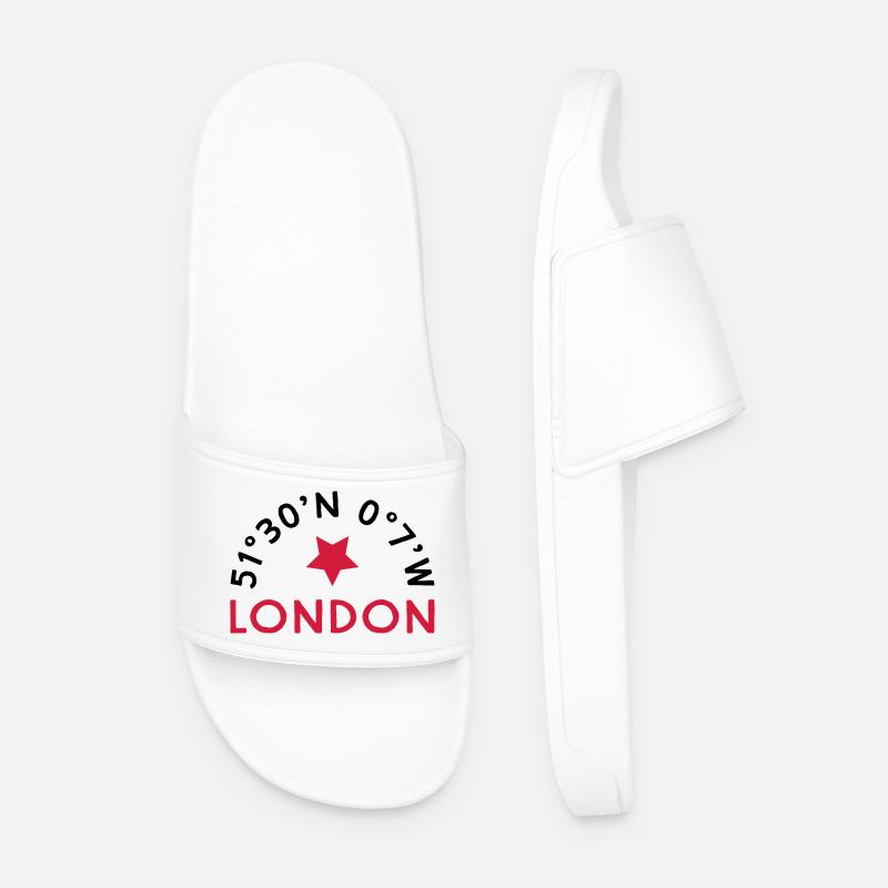 London - Männer Badelatschen - Weiß