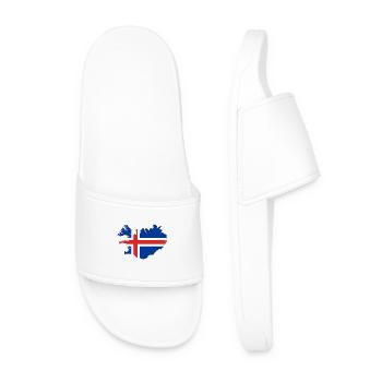 Iceland - Men’s Pool Sliders - white - Front