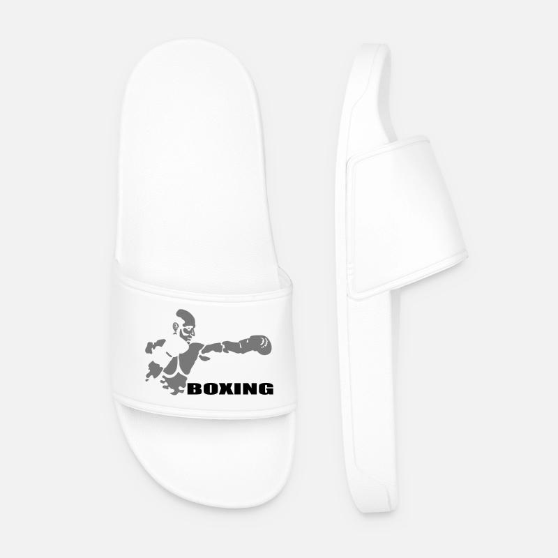Boxing - Männer Badelatschen - Weiß