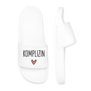 Accomplice heart gift friendship love - Men’s Pool Sliders - white - Front