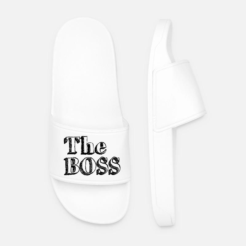 The Real Boss (1) - Männer Badelatschen - Weiß
