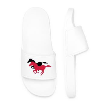 cheval - Claquettes Homme - blanc - Devant