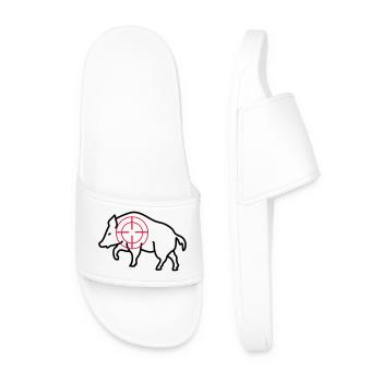 sanglier - Claquettes Homme - blanc - Devant