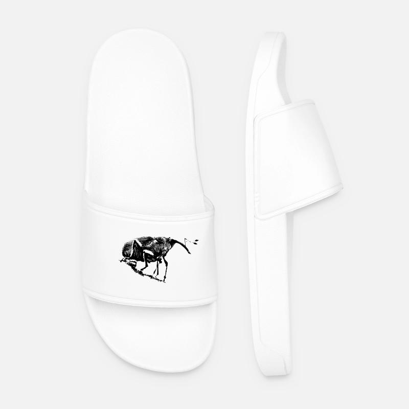 Eichelbohrer / Weevil / Insekt - Männer Badelatschen - Weiß