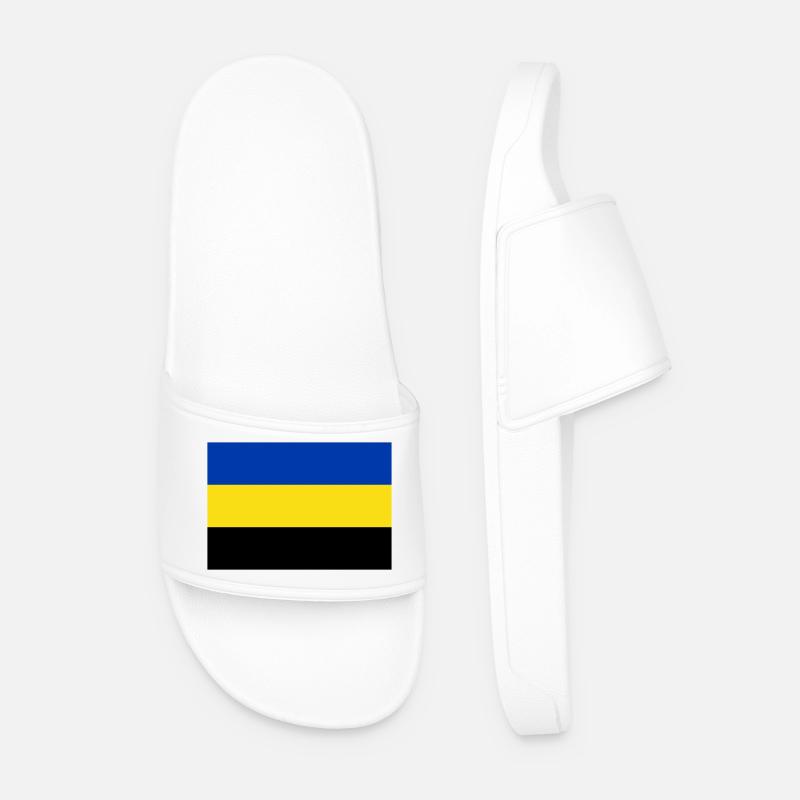 Gelderland Flagge - Männer Badelatschen - Weiß