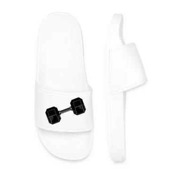 Dumbbell weighthalter - Men’s Pool Sliders - white - Front