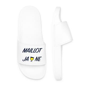 Maillot jaune - Claquettes Homme - blanc - Devant