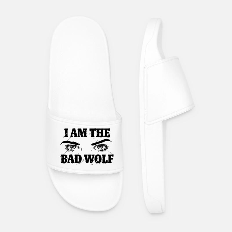 Bad Wolf - Männer Badelatschen - Weiß