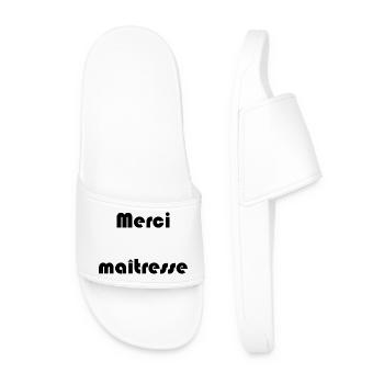 MERCI. MAÎTRESSE. MAÎTRE. MERCI MAÎTRESSE - Claquettes Homme - blanc - Devant