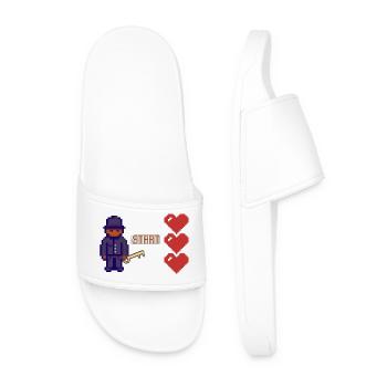 game love - Claquettes Homme - blanc - Devant