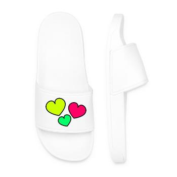SAINT VALENTIN. EVJF. JE T'AIME. I LOVE YOU. AMOUR - Claquettes Homme - blanc - Devant