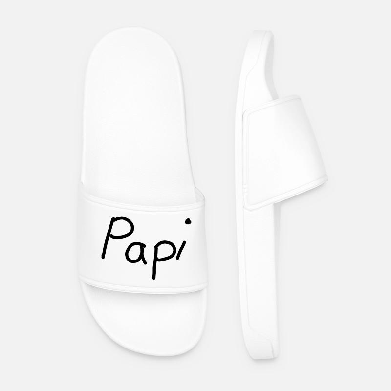 Papi - Männer Badelatschen - Weiß