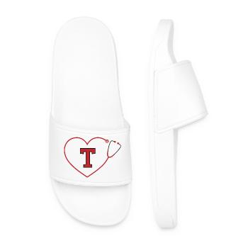 Lettre t stéthoscope - Claquettes Homme - blanc - Devant