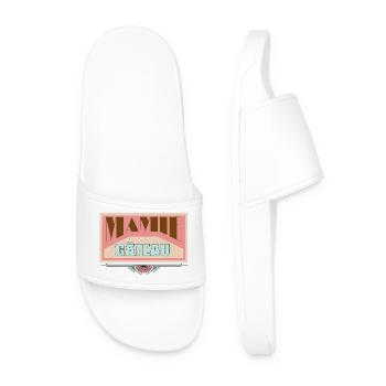 Granny Cake - Men’s Pool Sliders - white - Front