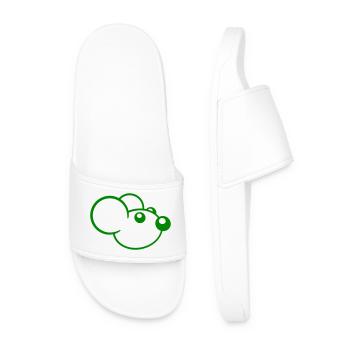 souris souris mignon petit rat rongeur amical - Claquettes Homme - blanc - Devant
