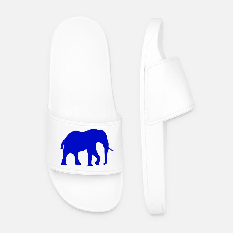elefant 2 - Männer Badelatschen - Weiß