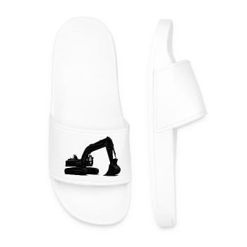 excavatrice - Claquettes Homme - blanc - Devant