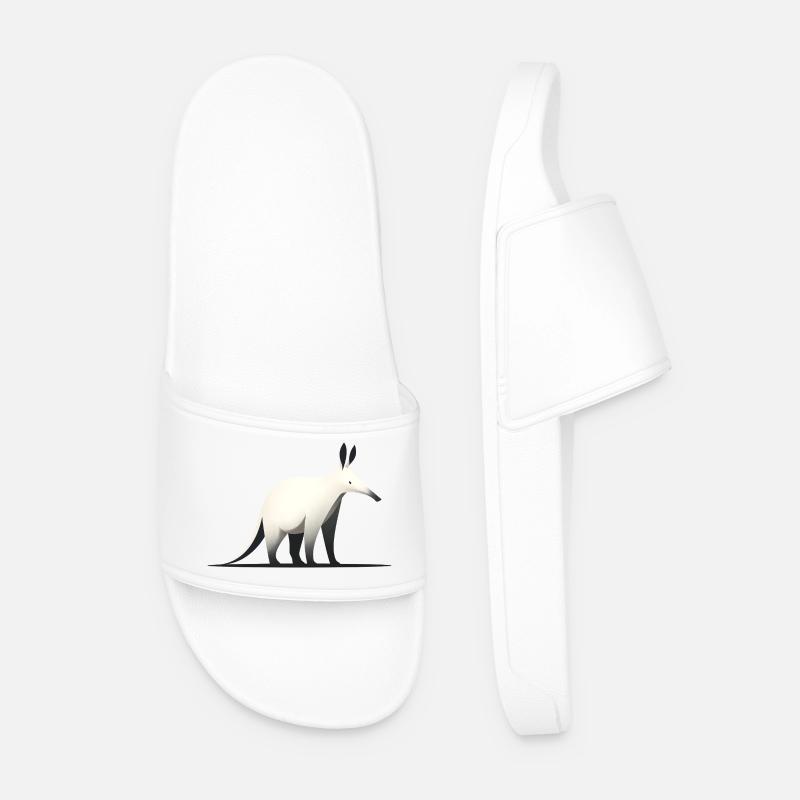 Erdferkel - Männer Badelatschen - Weiß