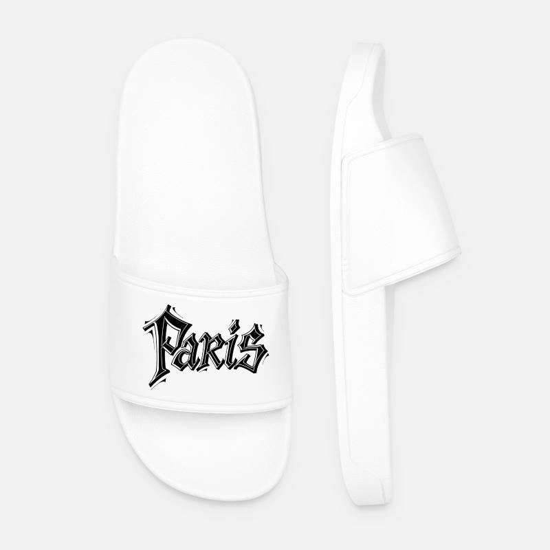 Paris - Männer Badelatschen - Weiß
