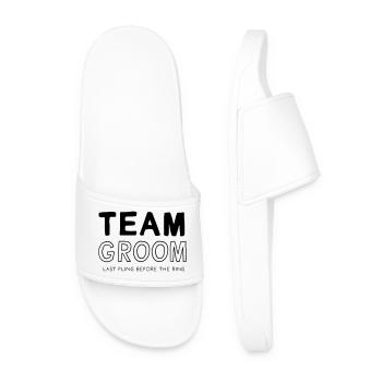Team Groom - Men’s Pool Sliders - white - Front