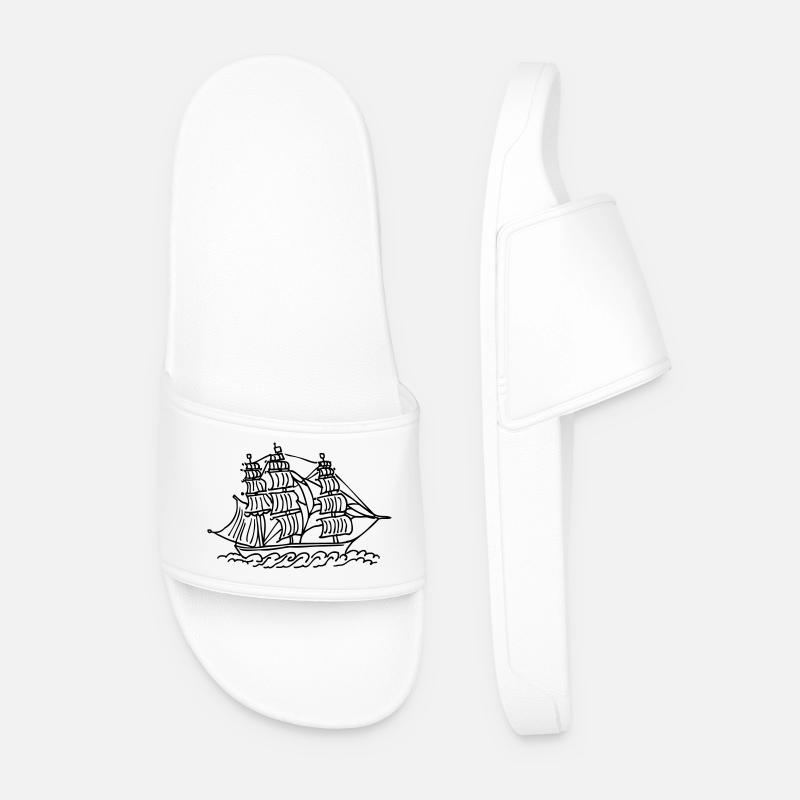 ship - Men’s Pool Sliders - white