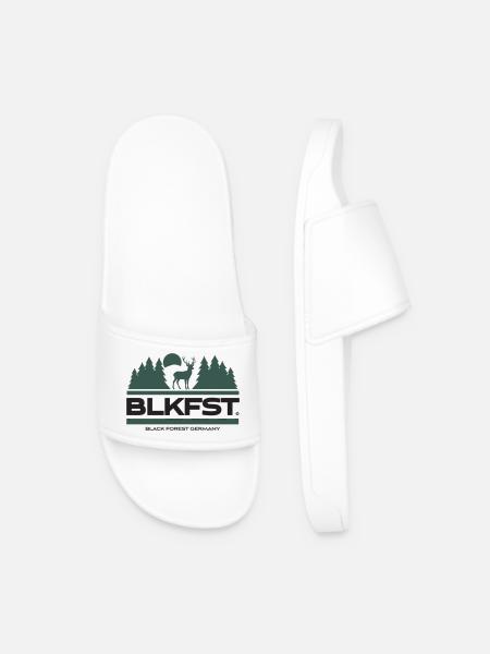 BLKFST Mein Schwarzwald - Black Forest Germany - Männer Badelatschen - Weiß