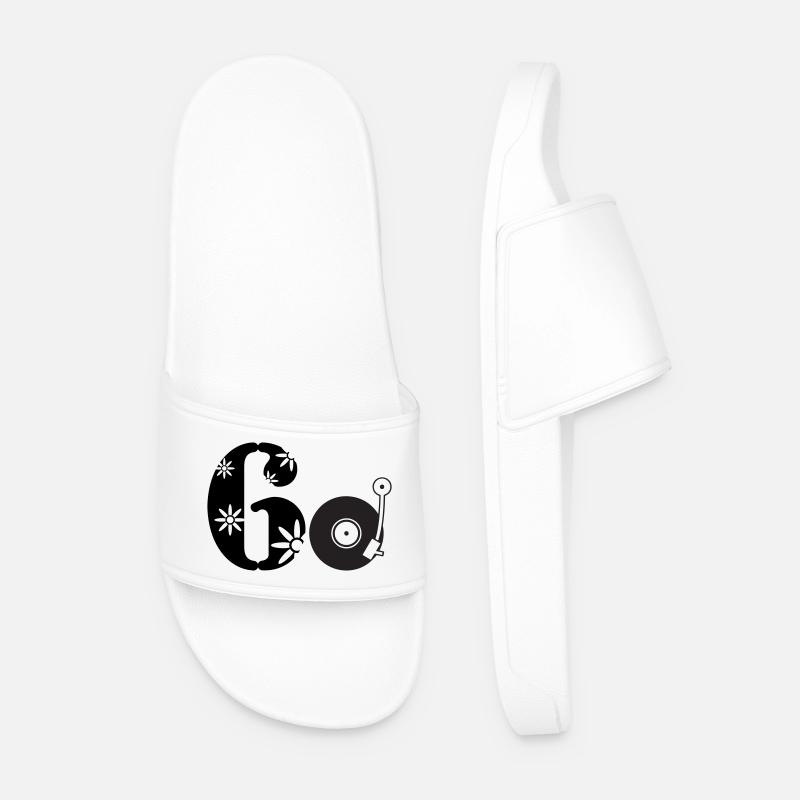 60s Sixtieth Sixties 60. - Men’s Pool Sliders - white