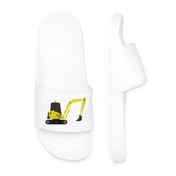 Excavator - Men’s Pool Sliders - white - Front
