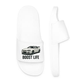 Boost Life Street Racer - Männer Badelatschen - Weiß - Vorne