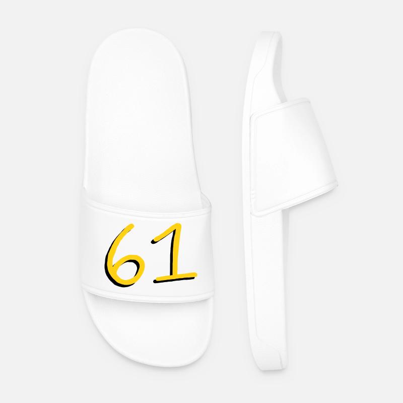 61 - Männer Badelatschen - Weiß