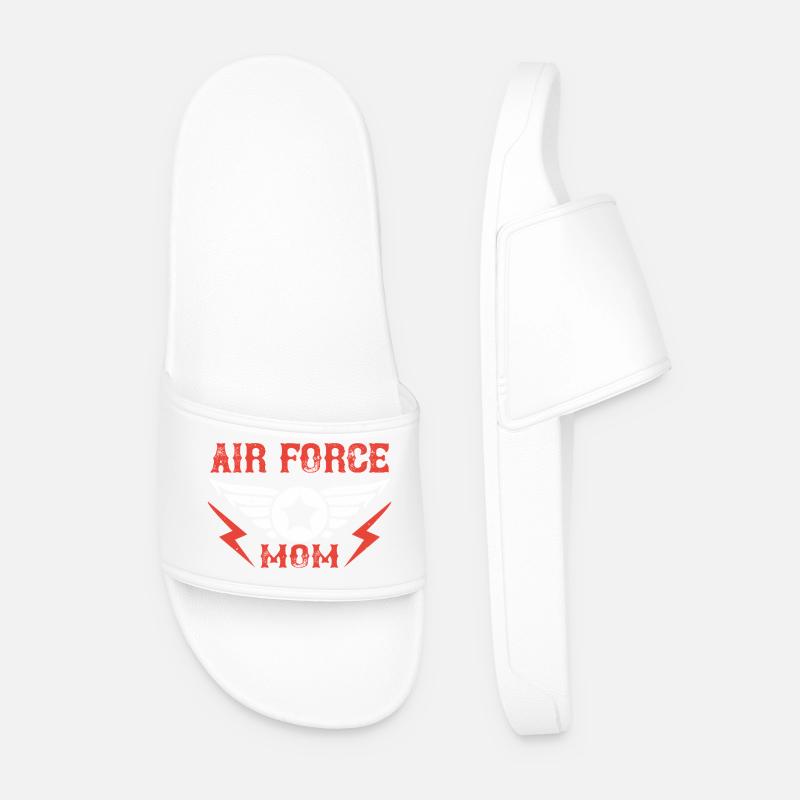 Air Force Mom  - Männer Badelatschen - Weiß