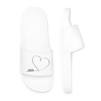 I love the New Year 2026 - Men’s Pool Sliders - white - Front