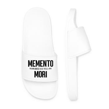 Memento Mori – Rappelez-vous que vous mourrez - Claquettes Homme - blanc - Devant