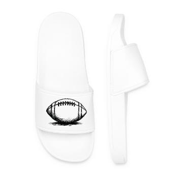 Vintage American Football Ball Sportsman - Men’s Pool Sliders - white - Front