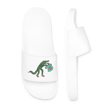 Kroko_mit_shirt - Claquettes Homme - blanc - Devant