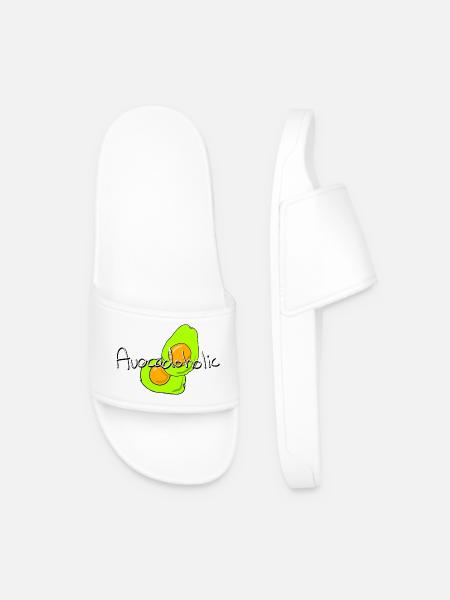 Avocat accro à l’avocat - Claquettes Homme - blanc