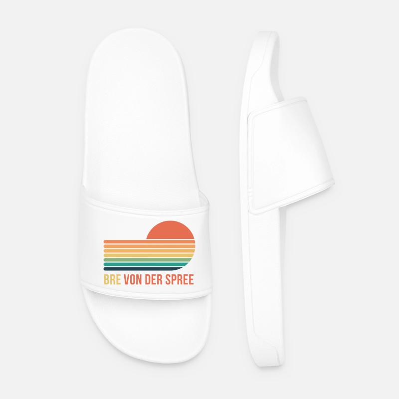Berlin Bre von der Spree - Männer Badelatschen - Weiß